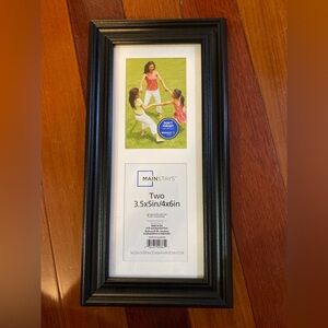 NWOT Mainstays Classic Black Dual Photo Frame
